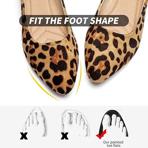 Leopard Suede Ballet flat Shoes